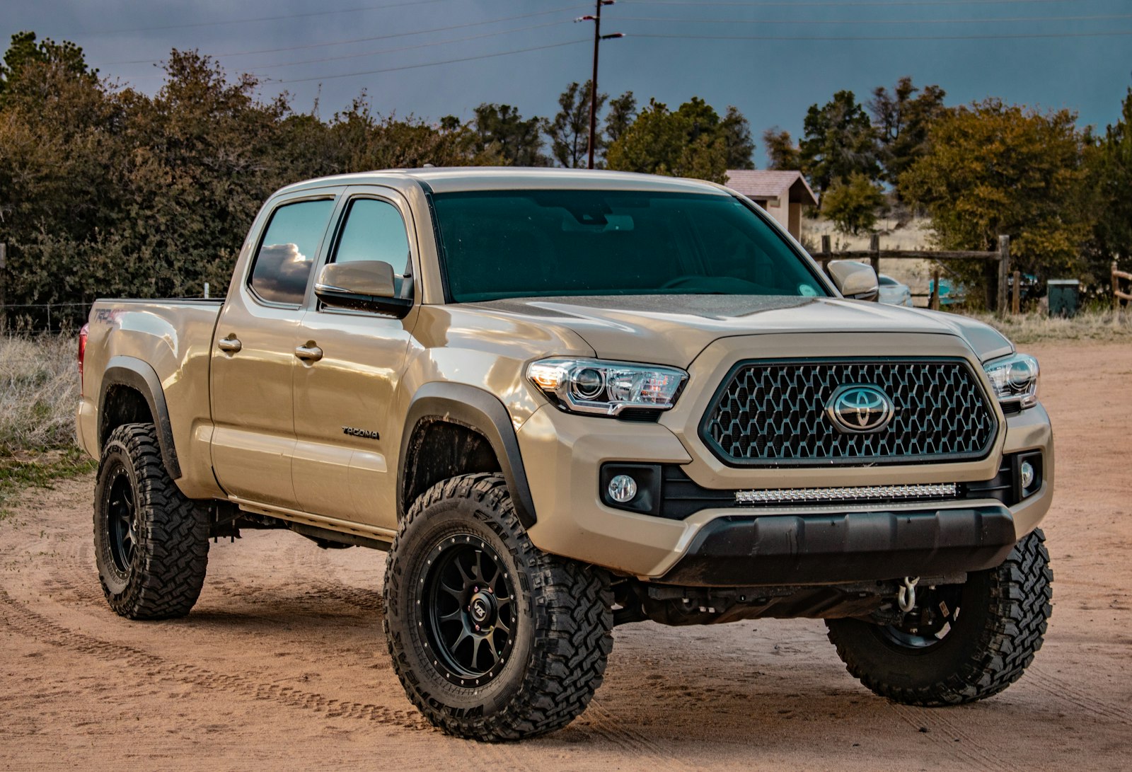 Late-model 4x4 awaiting collection